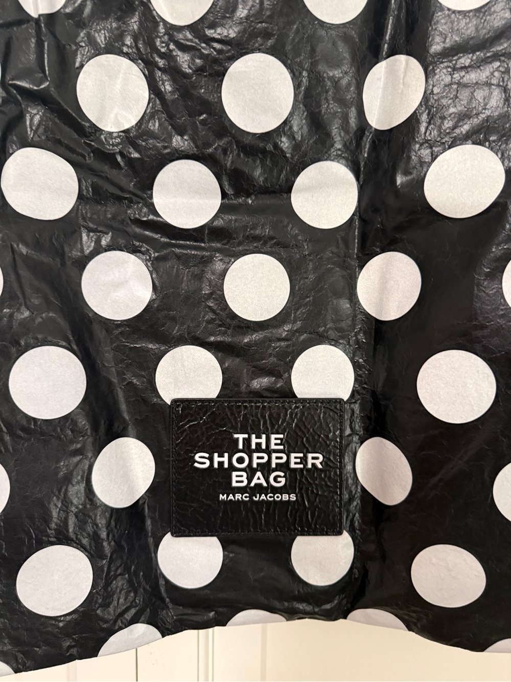Marc Jacobs Black & White Polka Dot Shopper Tote - Picture 2 of 3